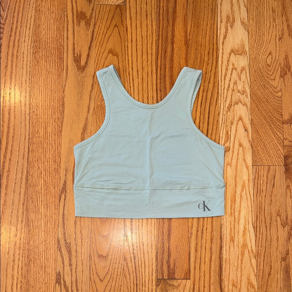 NWOT Calvin Klein Bralette- Green, Size Large